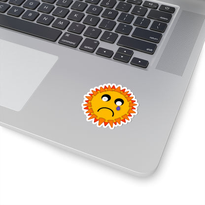 Sad Sun Sticker