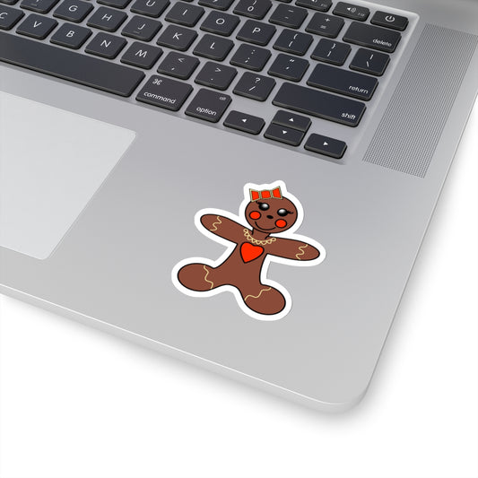 Gingerbread Lady  Christmas Cookie Sticker