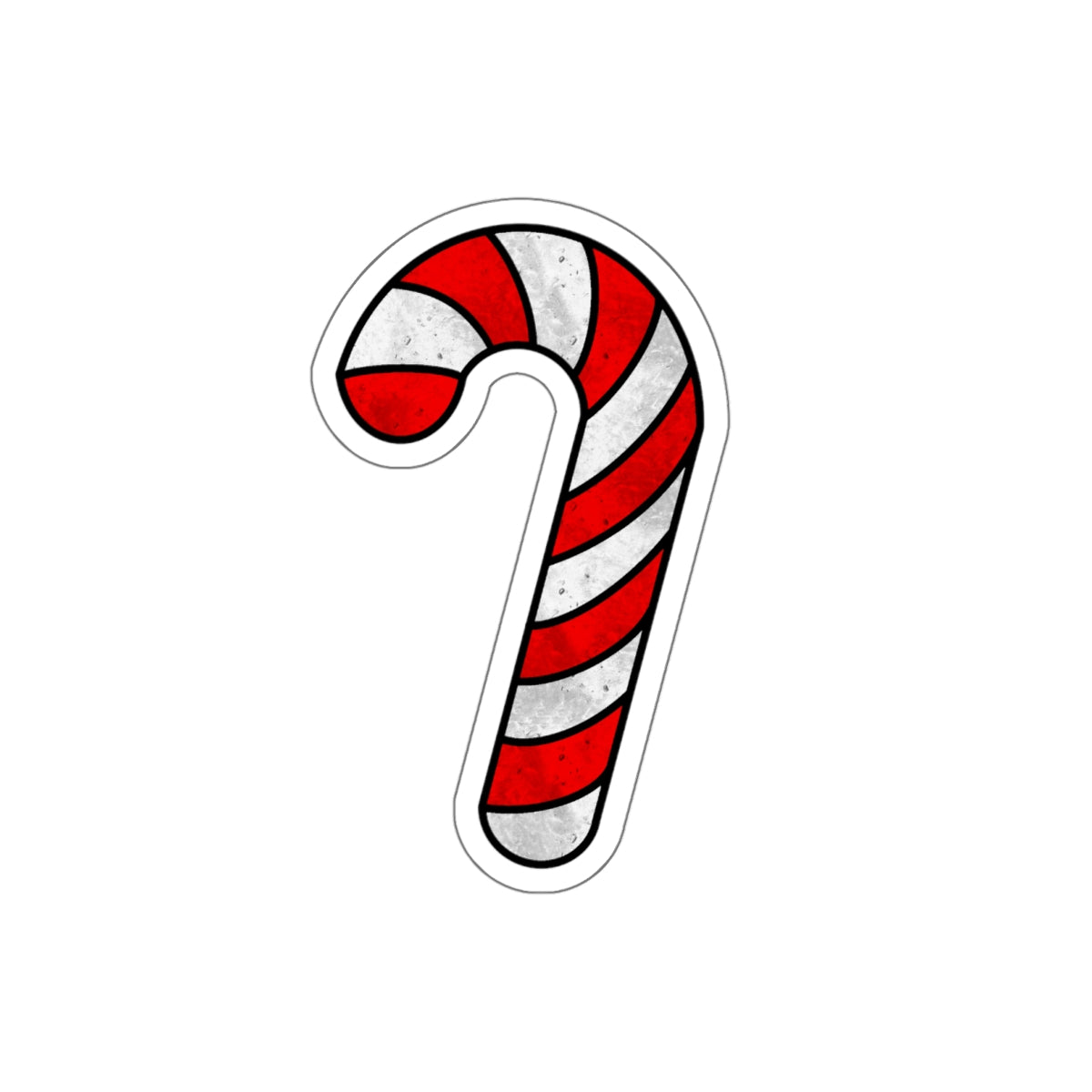 White And Red Christmas Candy Cane