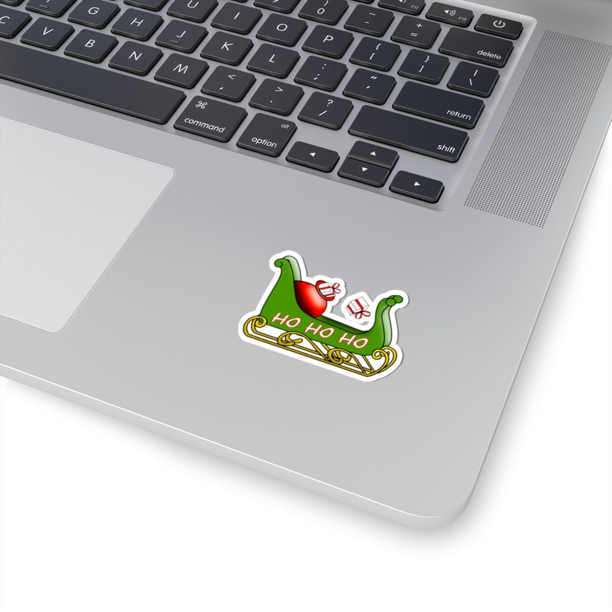 Santa Sleigh Christmas Cut Stickers