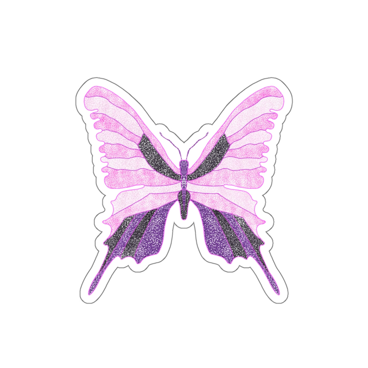 Purple Butterfly Sticker