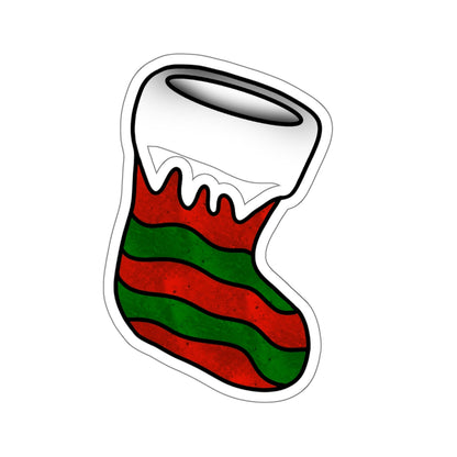 Red Christmas Stocking Sticker