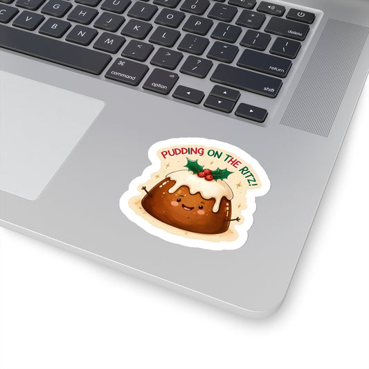 Pudding On The Ritz  Christmas Sticker