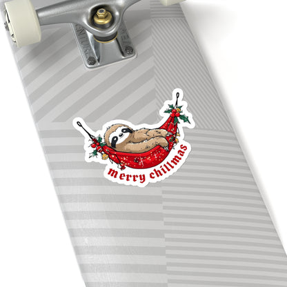 Cozy Christmas Sloth Sticker