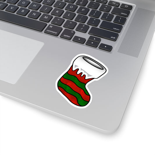 Red Christmas Stocking Sticker