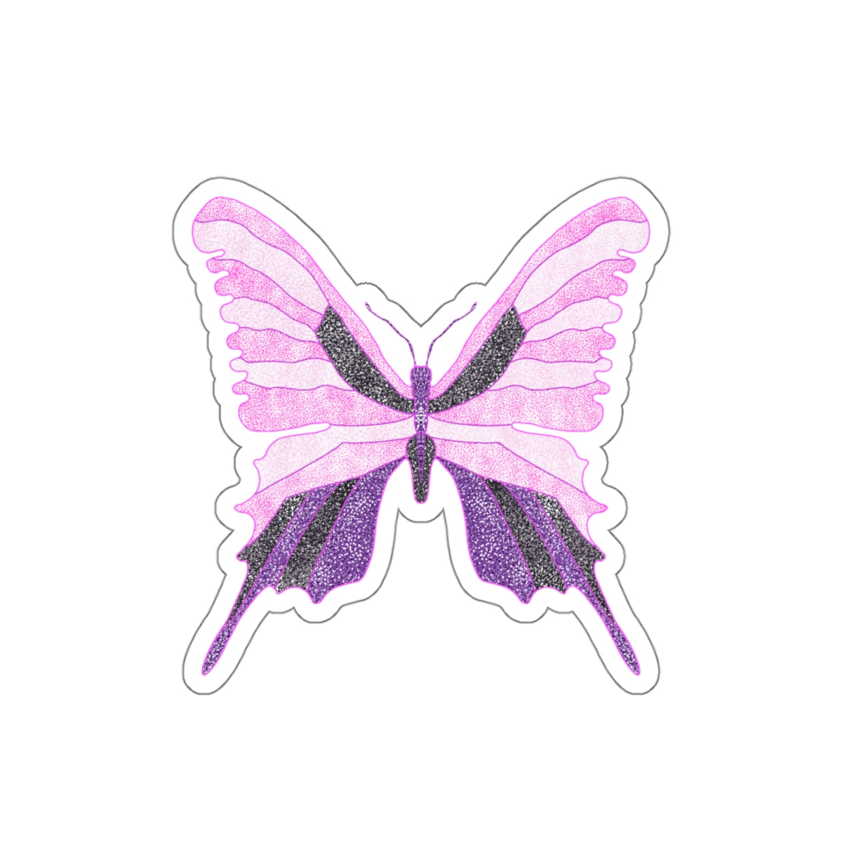 Purple Butterfly Sticker