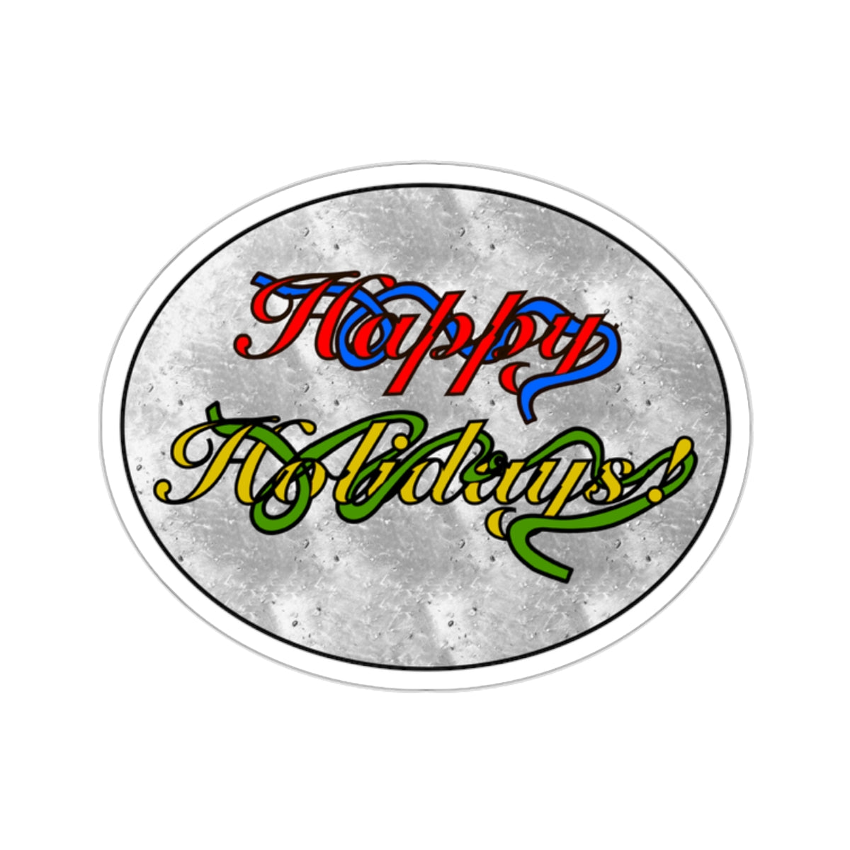 Happy Holiday Christmas Sticker