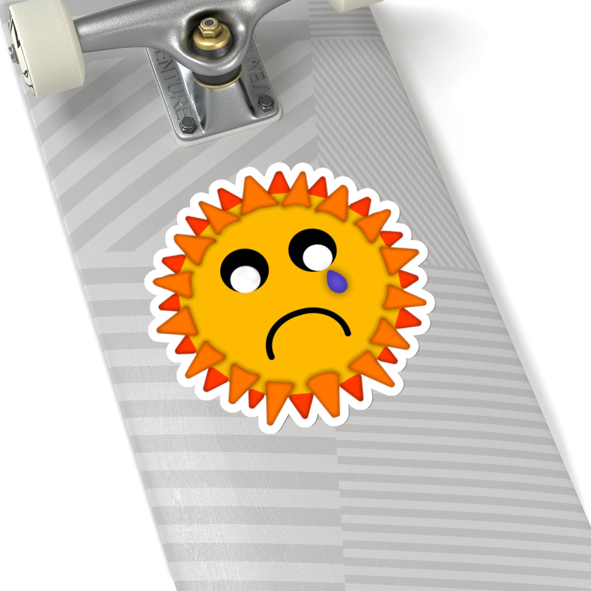 Sad Sun Sticker