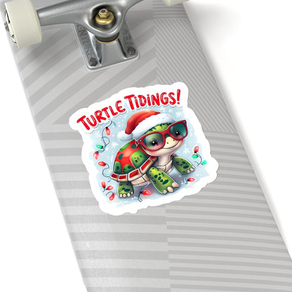 Turtle Christmas Sticker