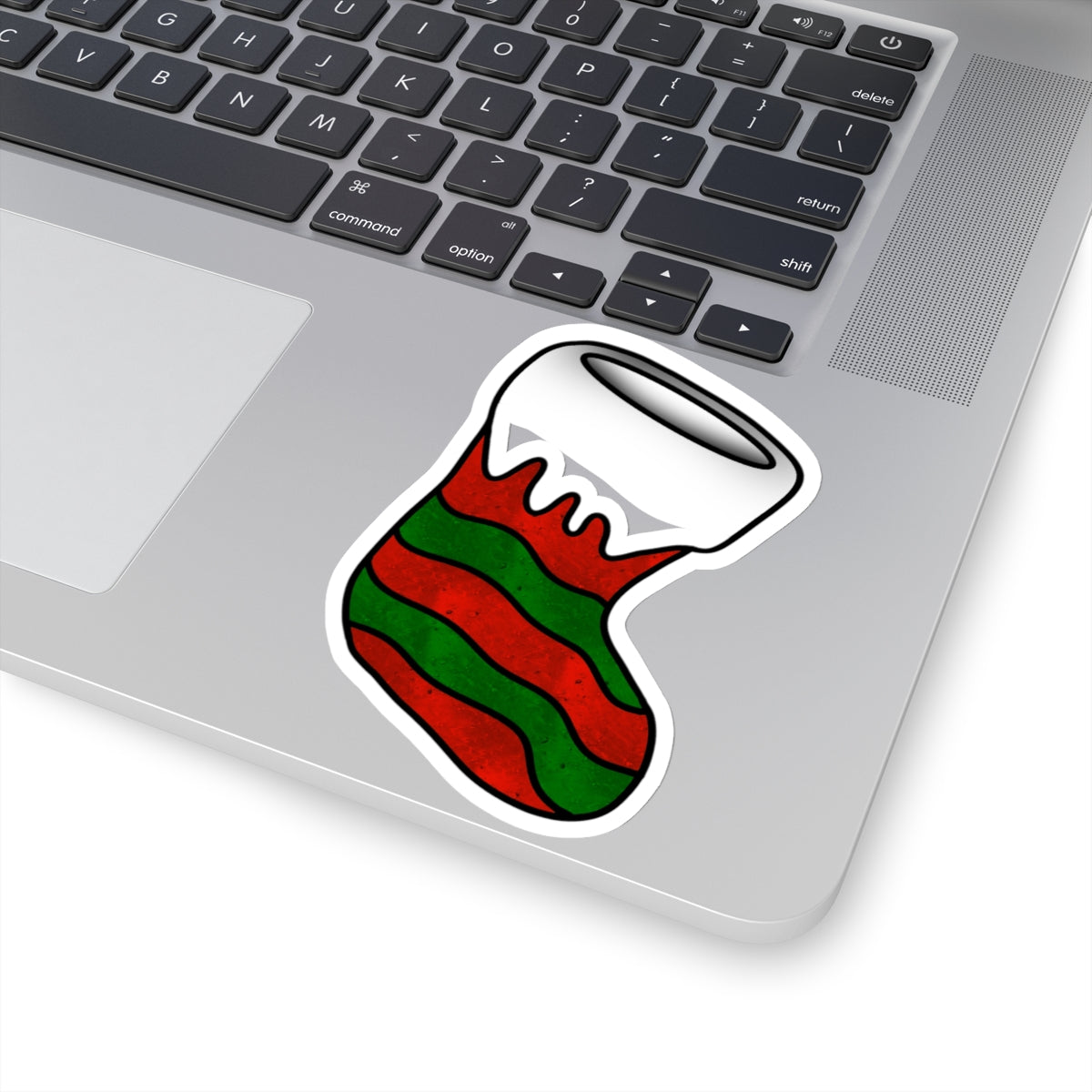 Red Christmas Stocking Sticker