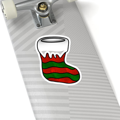 Red Christmas Stocking Sticker