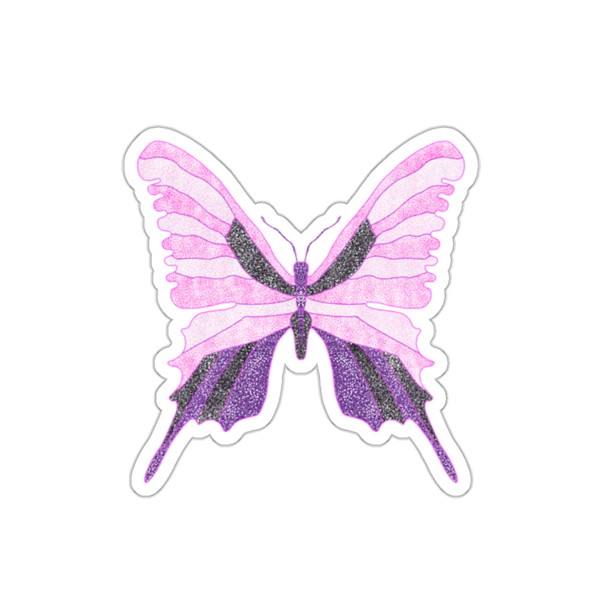 Purple Butterfly Sticker