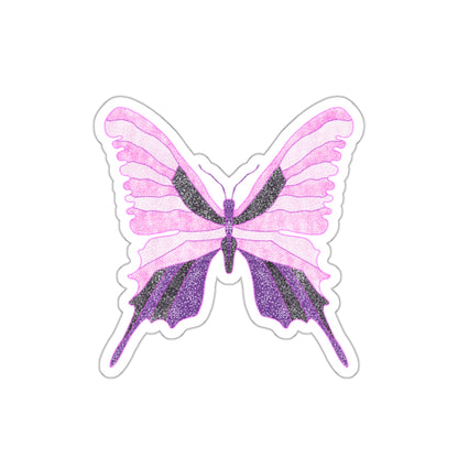 Purple Butterfly Sticker