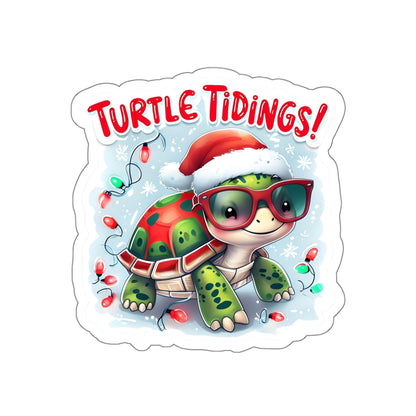 Turtle Christmas Sticker