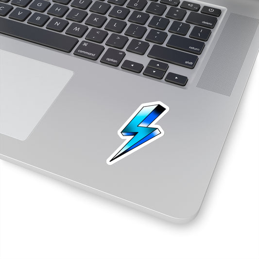 Blue Lightning Sticker