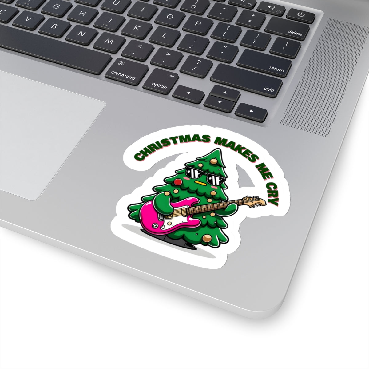 Christmas Makes Me Cry Holiday Sticker