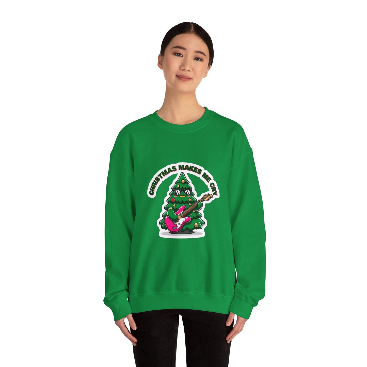 Christmas Makes Me Cry Cozy Christmas Sweater