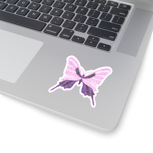 Purple Butterfly Sticker