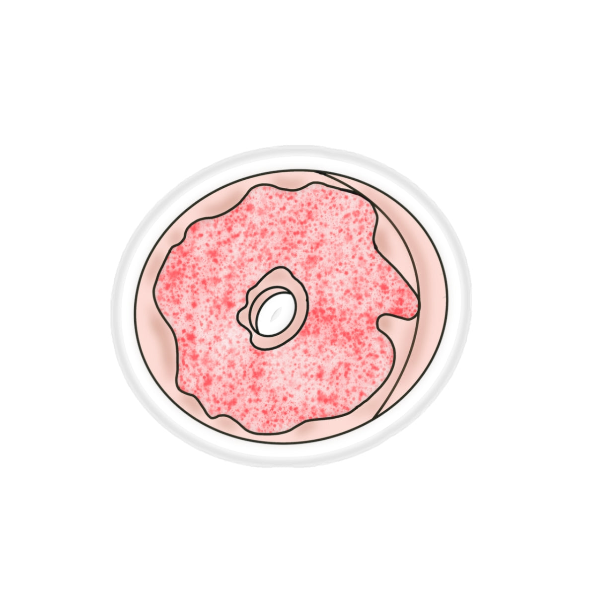 Strawberry Donut Sticker