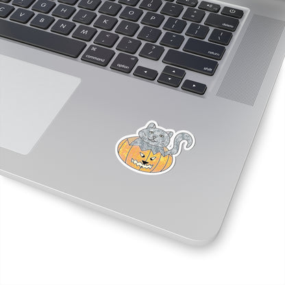 Kitty Pumpkin Sticker