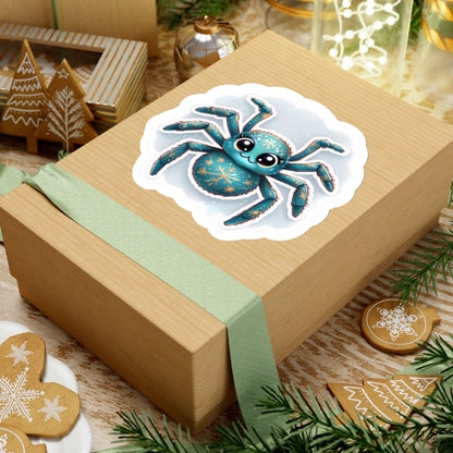 Christmas Black Widow Spider Sticker