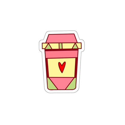 Pink Coffee Drink Sticker