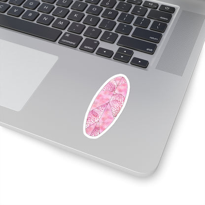 Pink Surf Board Sticker