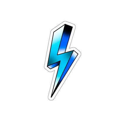 Blue Lightning Sticker