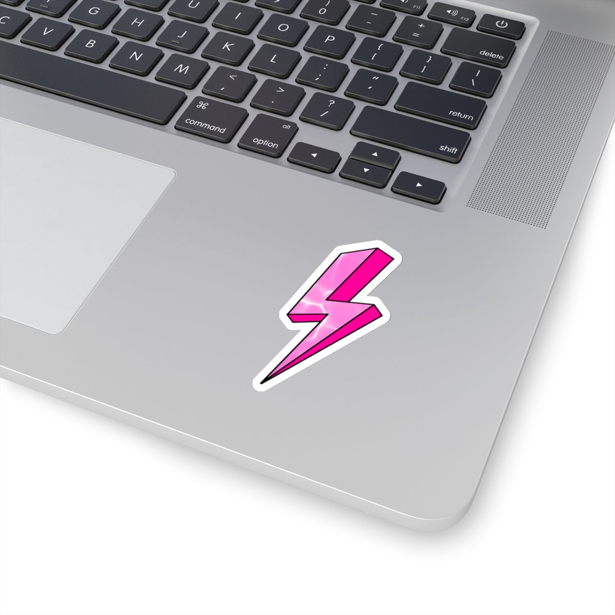 Pink Lightning Sticker