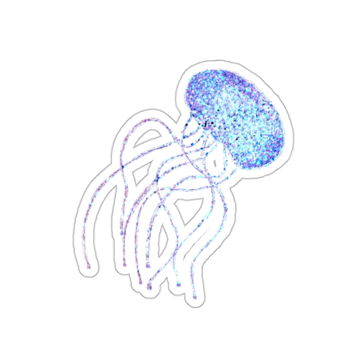 Blue Jellyfish Sticker