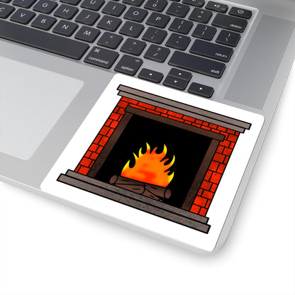 Christmas Fireplace Stickers