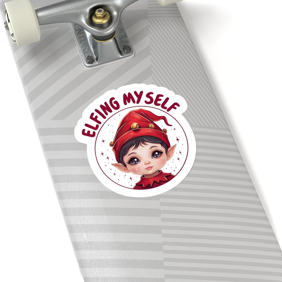 Elfing Myself Christmas Sticker