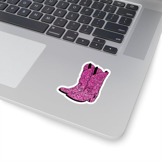 Pink Cowgirl Booties Sticker