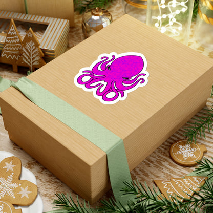 Pink Marble Octopus Sticker