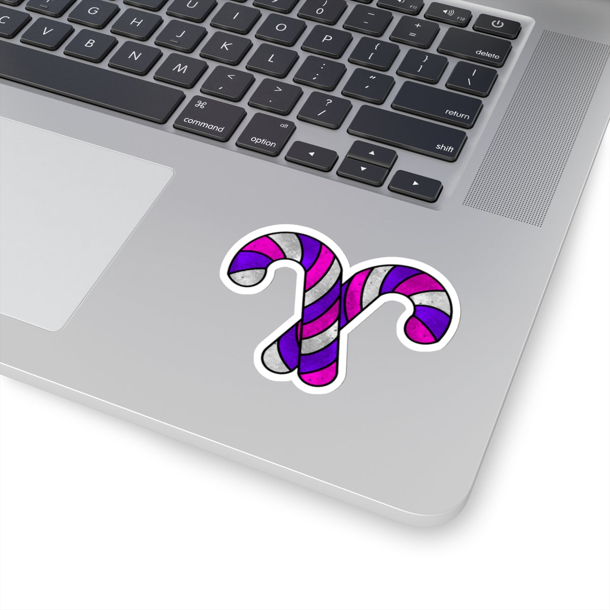 Candy Cane Pink & Purple Christmas Stickers