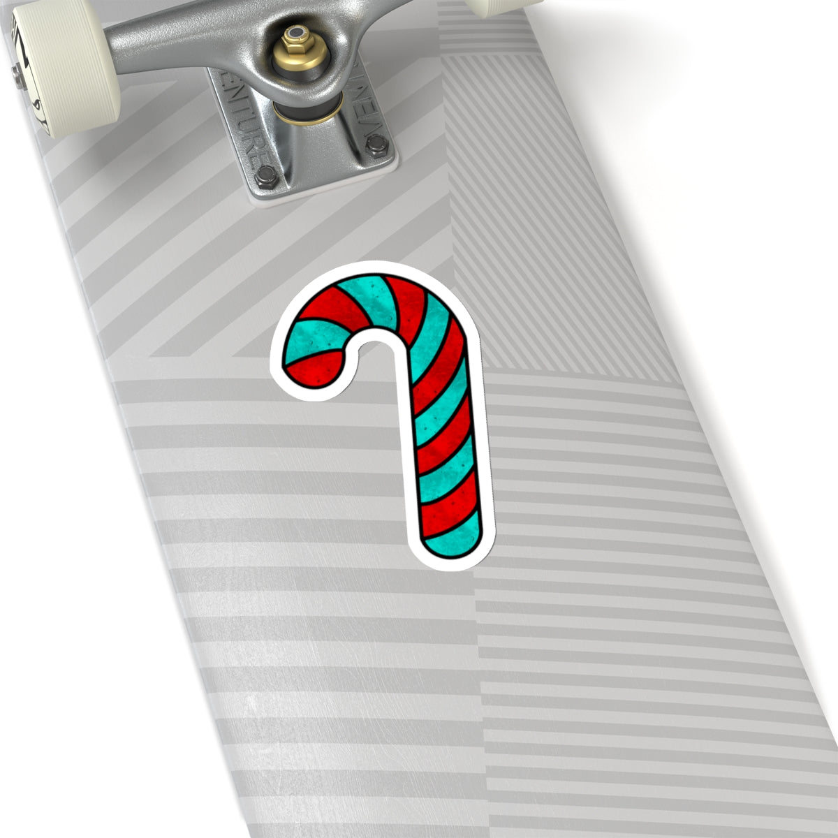 Blue And Red Christmas Candy Cane