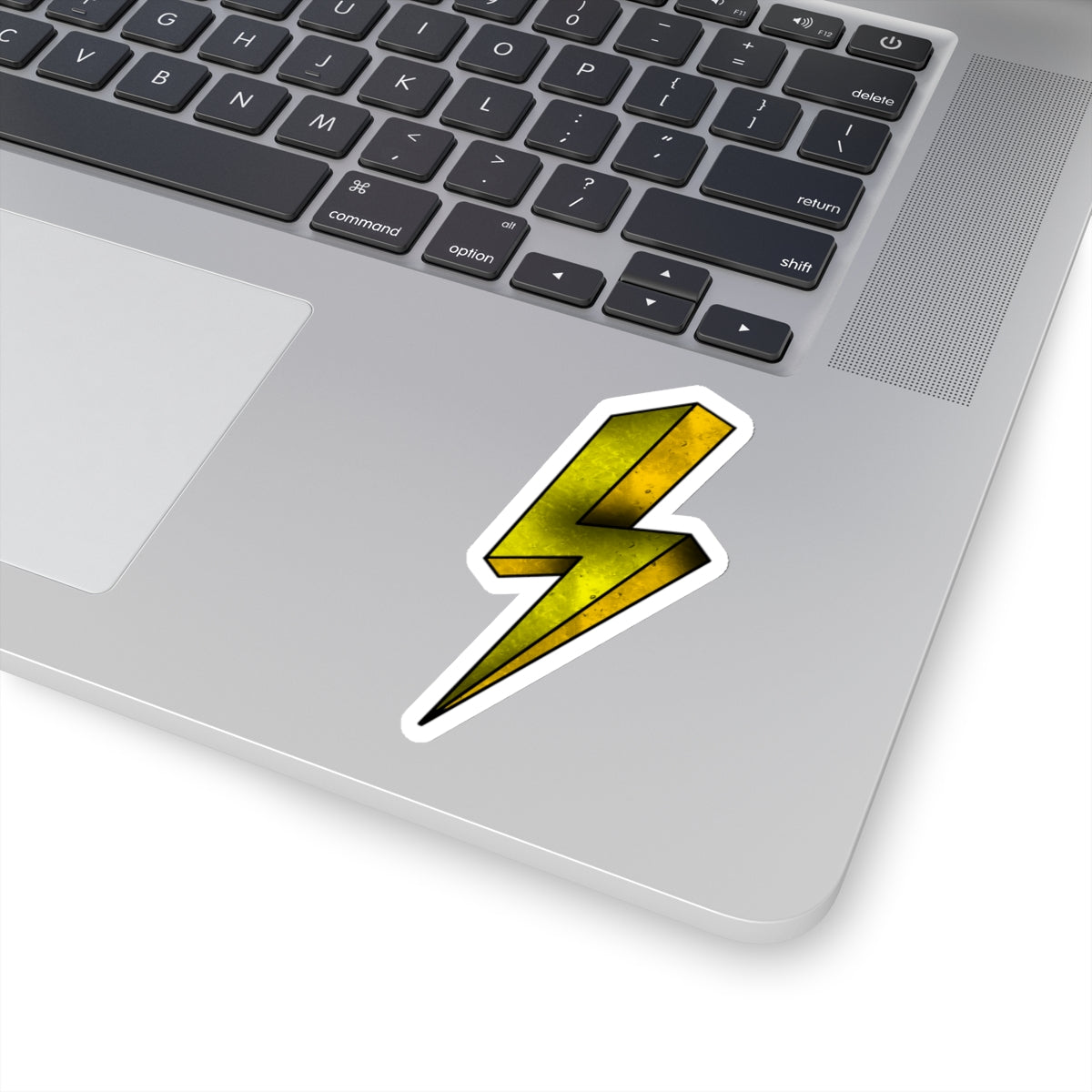 Yellow Lightning Sticker