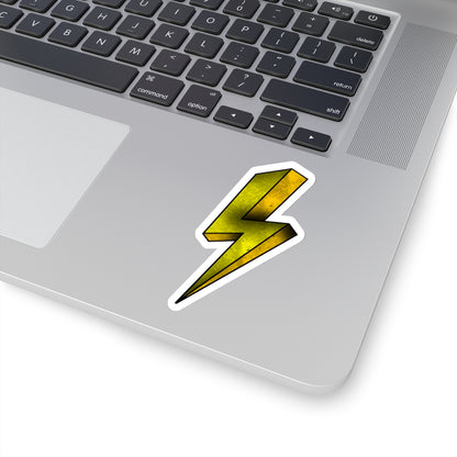 Yellow Lightning Sticker