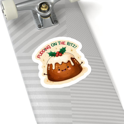 Pudding On The Ritz  Christmas Sticker