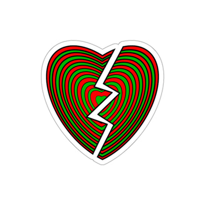 Grinch Heart Breaker Christmas Sticker