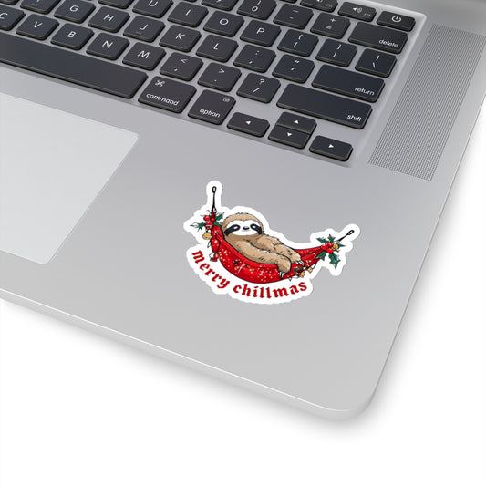 Cozy Christmas Sloth Sticker