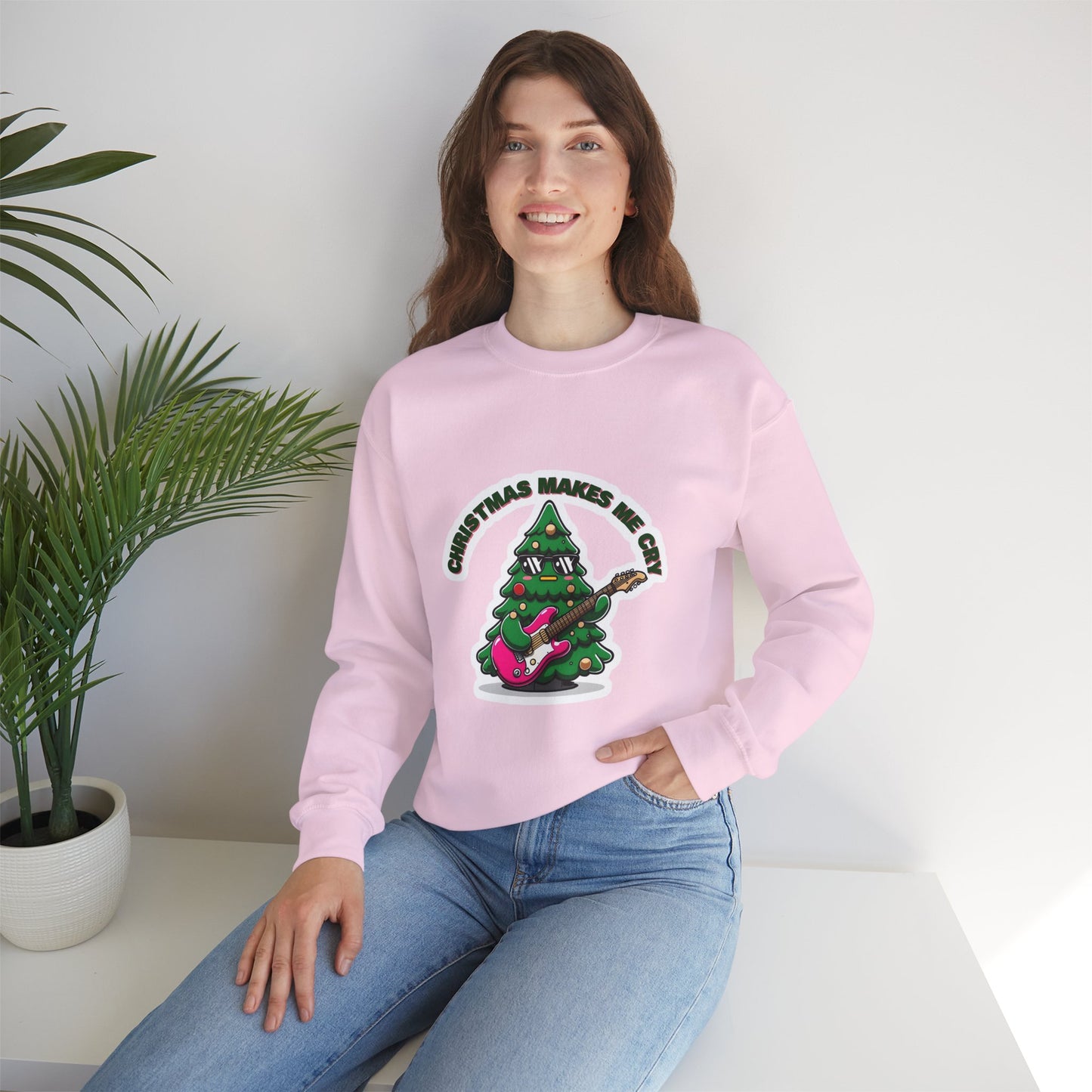 Christmas Makes Me Cry Cozy Christmas Sweater