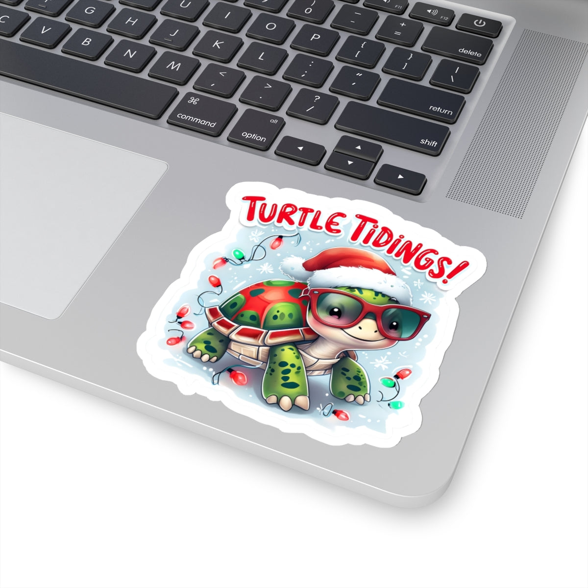 Turtle Christmas Sticker