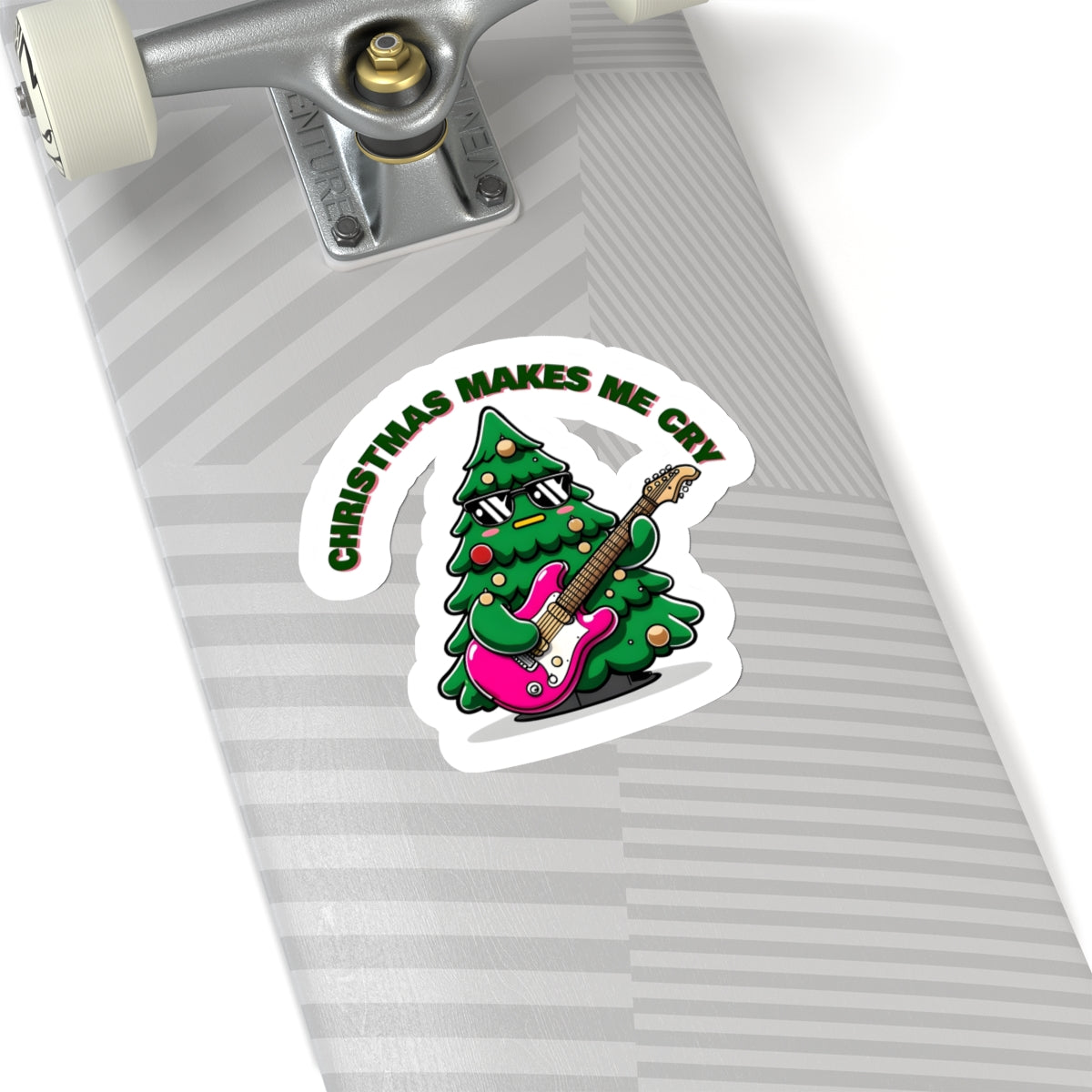 Christmas Makes Me Cry Holiday Sticker