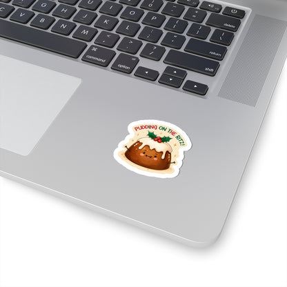 Pudding On The Ritz  Christmas Sticker