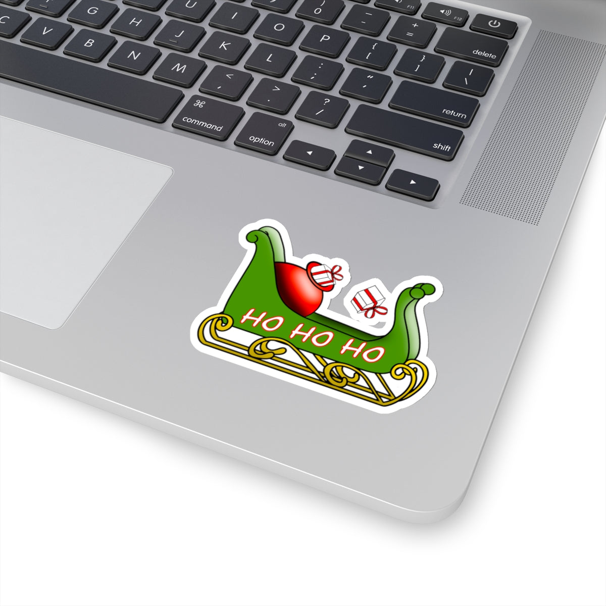 Santa Sleigh Christmas Cut Stickers