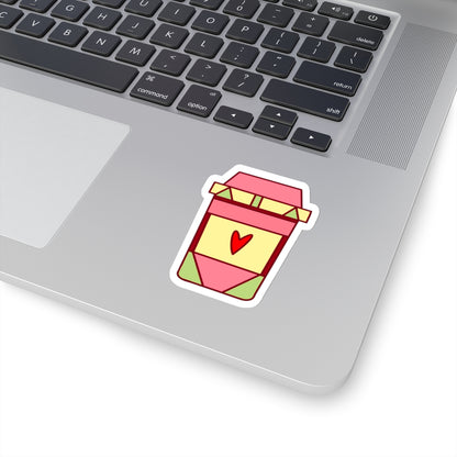 Pink Coffee Drink Sticker