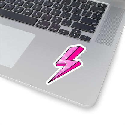 Pink Lightning Sticker