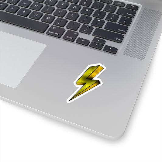 Yellow Lightning Sticker