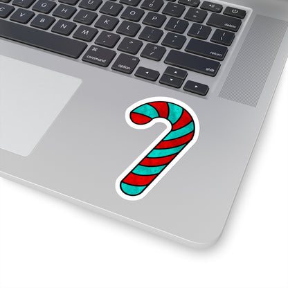 Blue And Red Christmas Candy Cane